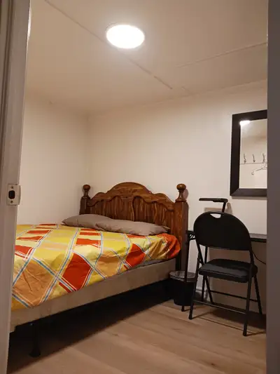 The brand new private day room with a queen-size bed, View more