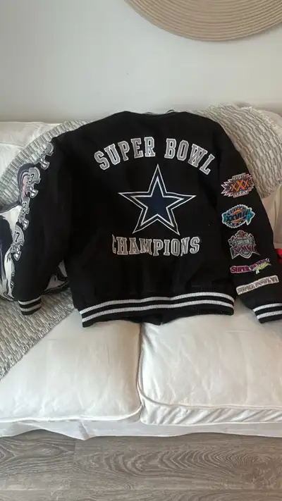 Dallas cowboys Super Bowl champions varsity jacket, View more