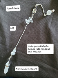 Handmade pendulums / bracelet and pendant.