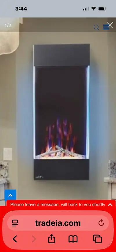 wall mount electric fireplace - brand new, View more