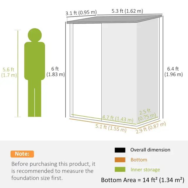 Garden shed 5 by 3 in Outdoor Tools & Storage in City of Toronto - Image 3