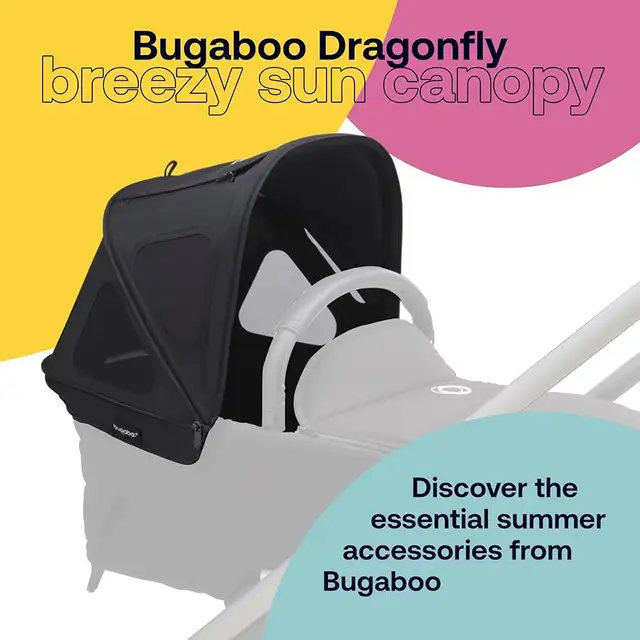 Bugaboo Dragonfly Breezy Sun Canopy Stroller Accessory in Strollers, Carriers & Car Seats in Markham / York Region - Image 3