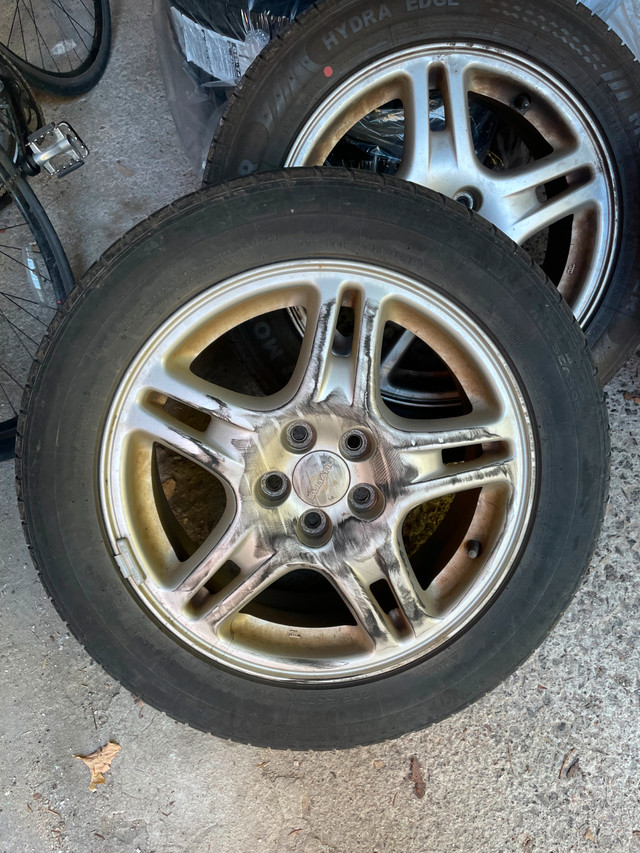 4 Subaru alloy wheel rims 205/55R16  (from 2005 Impreza) in Tires & Rims in Ottawa - Image 2