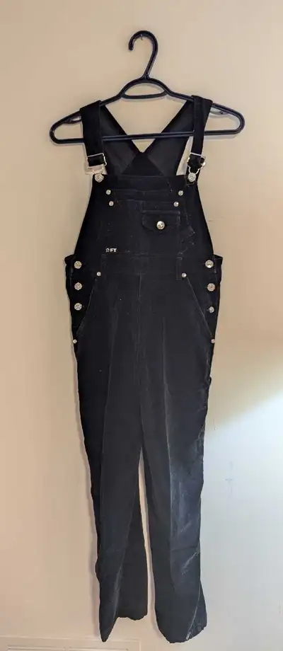 French Toast Black Velvet Overalls - Women's Size 12, View more