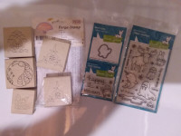 Crafting Rubber Stamps & Puzzle - $55