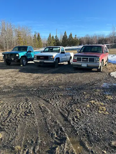 Selling three trucks all manual transmissions 4.3 litre V6 engines , 1990 to 1996. The red one was a...