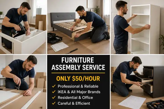 Furniture Assembly Service – Only $50/Hour