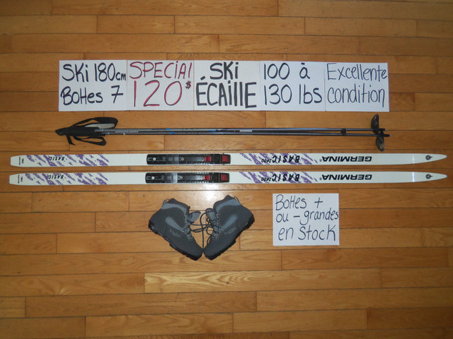 Ensembles de ski de fond ÉCAILLE 130 180 185 188 190 195 200 cm dans Ski  à Drummondville