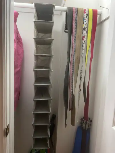 Grey 10-Shelf Hanging Closet Organizer, View more