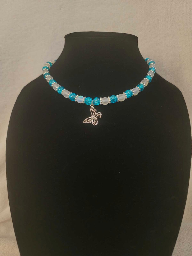 Blue Butterfly Necklace  in Jewellery & Watches in Brandon