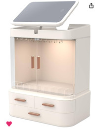 Makeup Organizer with LED Mirror