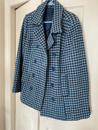 Reitmans women spring coat, wool, size Medium , trendy pattern