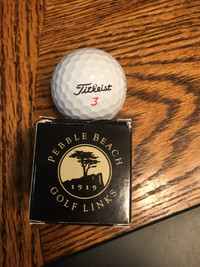 Pebble Beach 1919 Titleist 3 Collectible Golf Ball