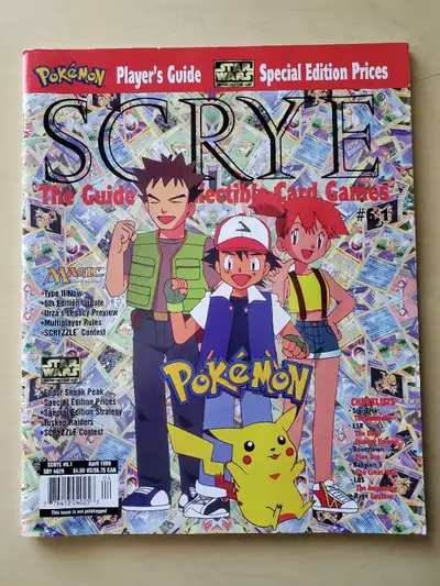 Vintage Scrye 1999 Issue #6.1 Pokemon , View more