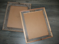 Rustic Barnwood Picture Frames- 14 3/4 x 18 Inches-New