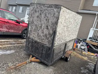 Fully enclosed. Would make a good dirt bike trailer or small junk hauler which is what I’ve been usi...