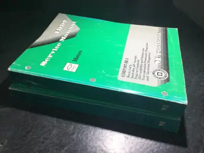 1997 Chevrolet Geo Metro M Platform Service Manual 2 Volume Set OEM Part Number: GMP97M Covers all U...