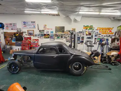 37 Chevy Pro Street Coupe 25.1 Tim Mcamiss Chassis , Lamb Struts and brakes , Mark Williams Modular...