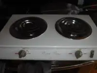Double burner countertop electric stove