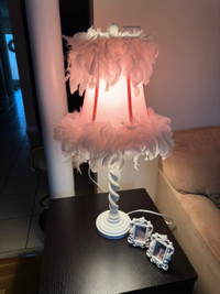 Nightstand lamp for girls