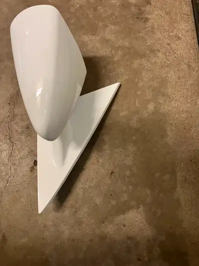 White passenger side mirror for 2008 mustang.