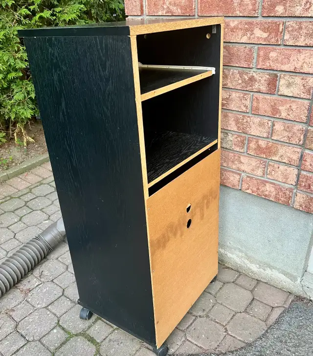 4 Shelves Media Storage Cabinet Tower Stable Organizer Stand in Bookcases & Shelving Units in Gatineau - Image 5