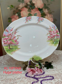 Huge Blossom Time Royal Albert Serving platter- Bone China made 