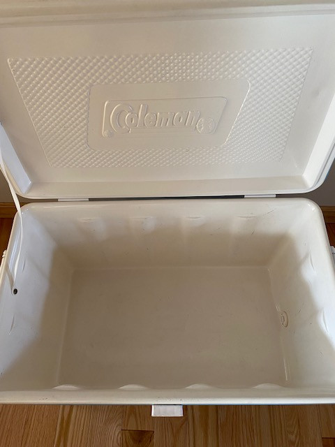 Vintage Blue Metal Coleman Cooler From the 70's in Fishing, Camping & Outdoors in Dartmouth - Image 2
