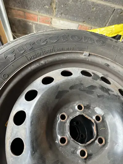 A set of 4 winters tires and rim for $150.