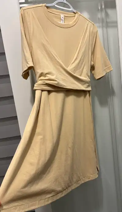 LULULEMON Cotton Wrap-Front T-Shirt DRESS, View more