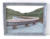 CP Canadian Pacific Passenger Train - Painting & Frame