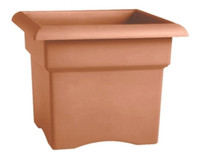 Bloem 57018C Veranda Square Deck Box Planter, 18 in W, 18 in D, 