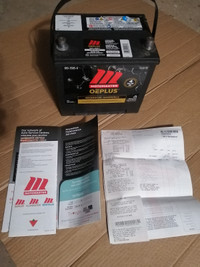 New car battery with warranty
