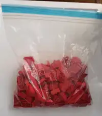 1 Lbs Red LEGO parts