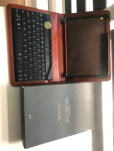 NEW Restoration Hardware Artisan leather iPad Cover