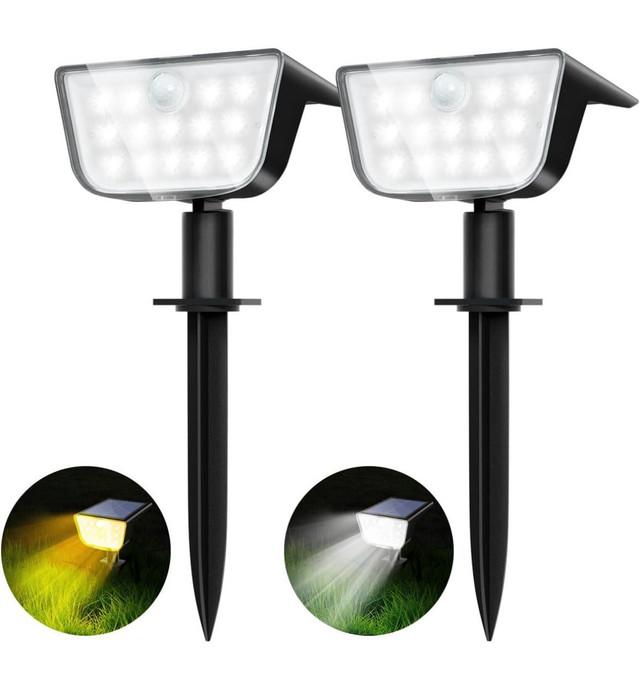 New Solar Spot Lights 2 Pack, IP68 Waterproof Outdoor Motion Sen in Other in Markham / York Region