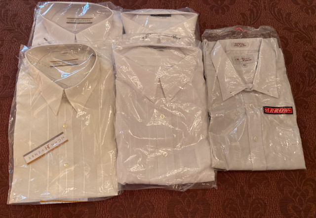 Five, Brand New in the package Light Dress Shirts in Men's in Stratford