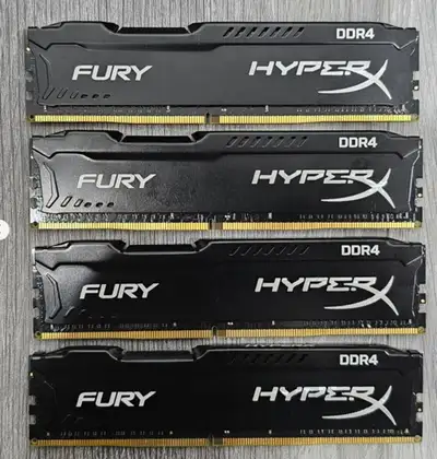 HyperX Fury DDR4 32GB (4x8gb) RAM, View more