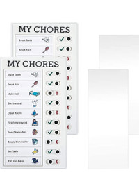 2PCS Chore Chart for Kids Checklist