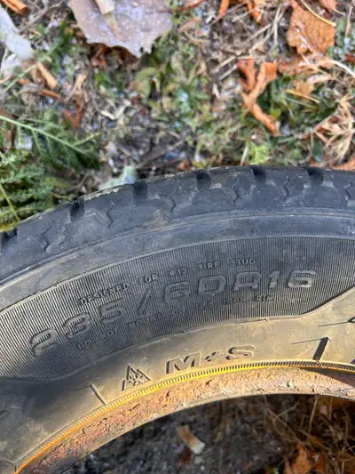 • Winter tires not on rims • Good tread • Selling 40$ each OBO