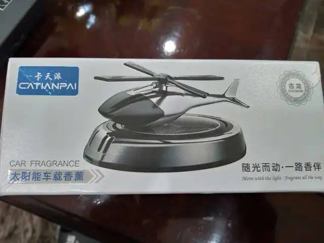 Car Air Fragrance Solar Powered Helicopter  in Toys & Games in Mississauga / Peel Region - Image 4