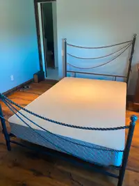 Handmade Wrought Iron Bed Frame + Box spring - Double bed