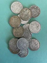 Silver Canada half dollar (80% silver)