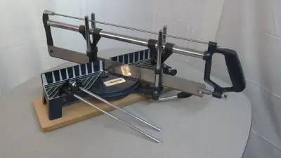 Mastercraft Precision Adjustable Angle Miter Box with Saw, View more