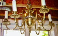 Gorgeous Antique Solid Brass Chandelier