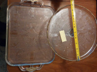 1950's Jeanette Harp design (lyre) Cake stand and dessert tray