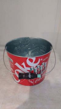 unique treasures house, coca cola pail