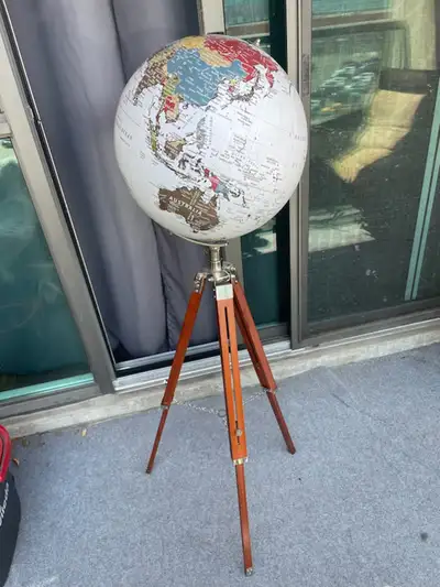 Globe on a stand.