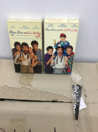 THREE MEN AND A BABY/ & LITTLE LADY VHS Tape,