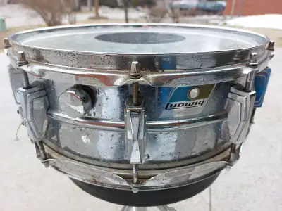 14''x 5'' Ludwig Supraphonic LM400 snare drum .Drum from 70s, View more